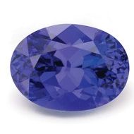 Oval vibrant blue tanzanite, Stuller SKU 500087317