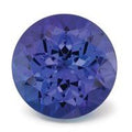 Round deep blue-purple tanzanite, Stuller SKU 500106511