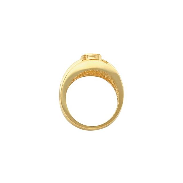 Men’s natural turquoise bezel-set ring in sterling silver