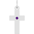 Natural Amethyst Cross Pendant