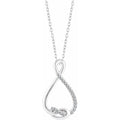 Natural Diamond Freeform Necklace