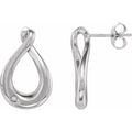 Natural Diamond Infinity Earrings