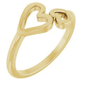 Double-heart ring
