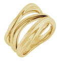 Sculptural negative-space ring