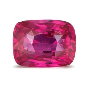 Exact 2.55 ct Natural Red Antique Cushion Ruby, antique cushion, faceted