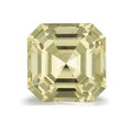 Exact 1.10 ct natural Yellow Sapphire Asscher gemstone