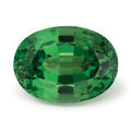 Exact 2.87 ct Natural Green Oval Tsavorite Garnet, oval, faceted
