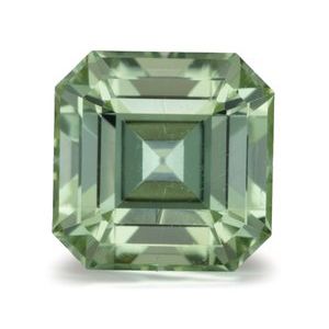 Exact 1.04 ct natural Mint Green Tourmaline Asscher gemstone