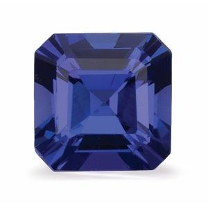 Exact 1.27 ct natural Blue Tanzanite Asscher gemstone