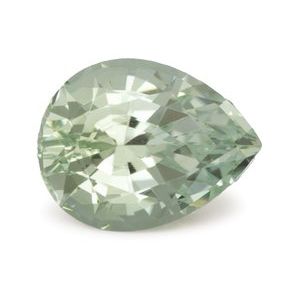 Exact 1.83 ct natural Mint Green Tourmaline Pear gemstone