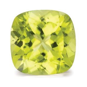 Exact 2.48 ct natural Green Peridot Cushion gemstone