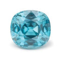 Exact 2.76 ct natural Blue Zircon Antique Cushion gemstone
