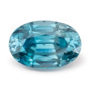 Exact 2.93 ct natural Blue Zircon Oval gemstone
