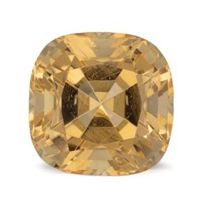 Exact 1.86 ct natural Golden Topaz Cushion gemstone
