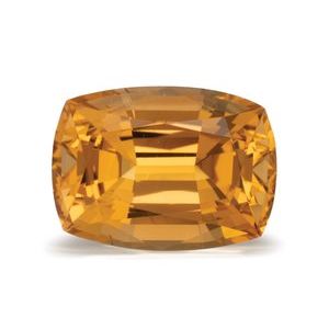 Exact 1.54 ct natural Orange Topaz Antique Cushion gemstone