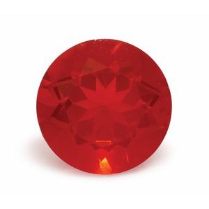Exact 1.44 ct natural Reddish Orange Opal Round gemstone