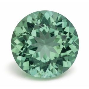 Exact 0.94 ct natural Mint Green Tourmaline Round gemstone