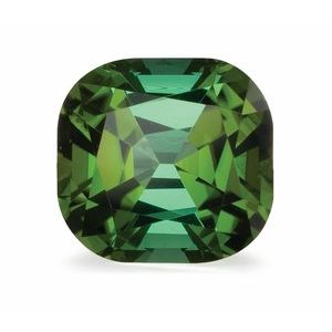 Exact 1.45 ct natural Green Tourmaline Cushion gemstone