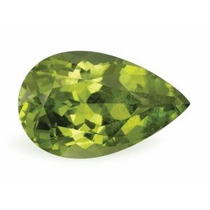 Exact 3.30 ct natural Green Peridot Pear gemstone
