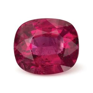 Exact 1.31 ct natural Rubellite Tourmaline Antique Cushion gemstone