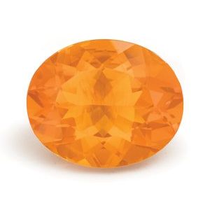 Exact 2.35 ct natural Reddish Orange Opal Oval gemstone