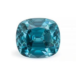 Exact 2.32 ct natural Blue Zircon Antique Cushion gemstone