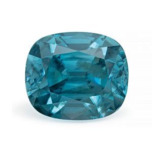 Exact 2.53 ct natural Blue Zircon Antique Cushion gemstone