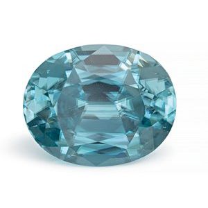 Exact 2.58 ct natural Blue Zircon Oval gemstone