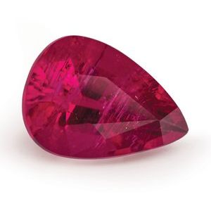 Exact 1.72 ct natural Pink Tourmaline Pear gemstone