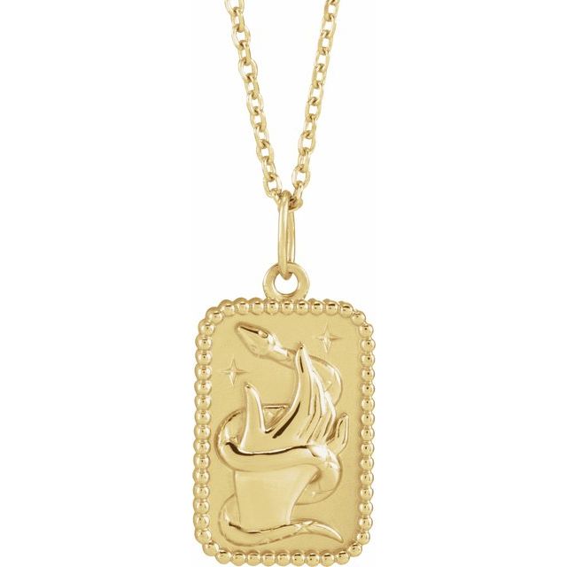 Sculptural snake necklace