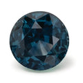 Exact 3.74 ct Natural Teal Blue Sapphire, round, faceted