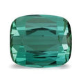 Exact 6.22 ct Natural Teal Blue Tourmaline, antique cushion, faceted