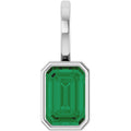 Natural Emerald Solitaire Pendant