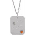 Natural Spessartite Garnet Constellation Necklace