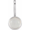 Natural Rainbow Moonstone Charm Pendant