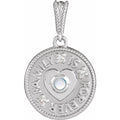 Natural Rainbow Moonstone Family Pendant