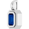 Natural Blue Sapphire Solitaire Pendant