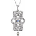 Natural Tanzanite Granulated Pendant