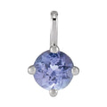 Natural Tanzanite Solitaire Pendant