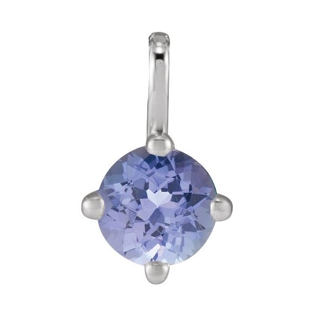 Natural Tanzanite Solitaire Pendant