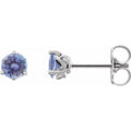 Natural Tanzanite Stud Earrings