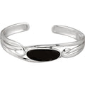 Natural Black Onyx Cuff Bracelet