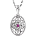 Natural Ruby Vintage Necklace