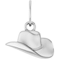 Sterling silver cowboy hat pendant
