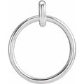 Sterling silver circle pendant