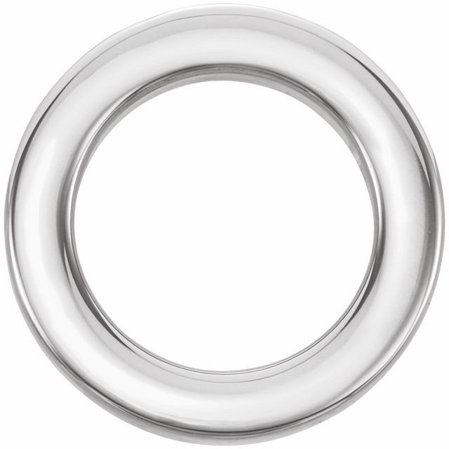 Sterling silver circle slide pendant